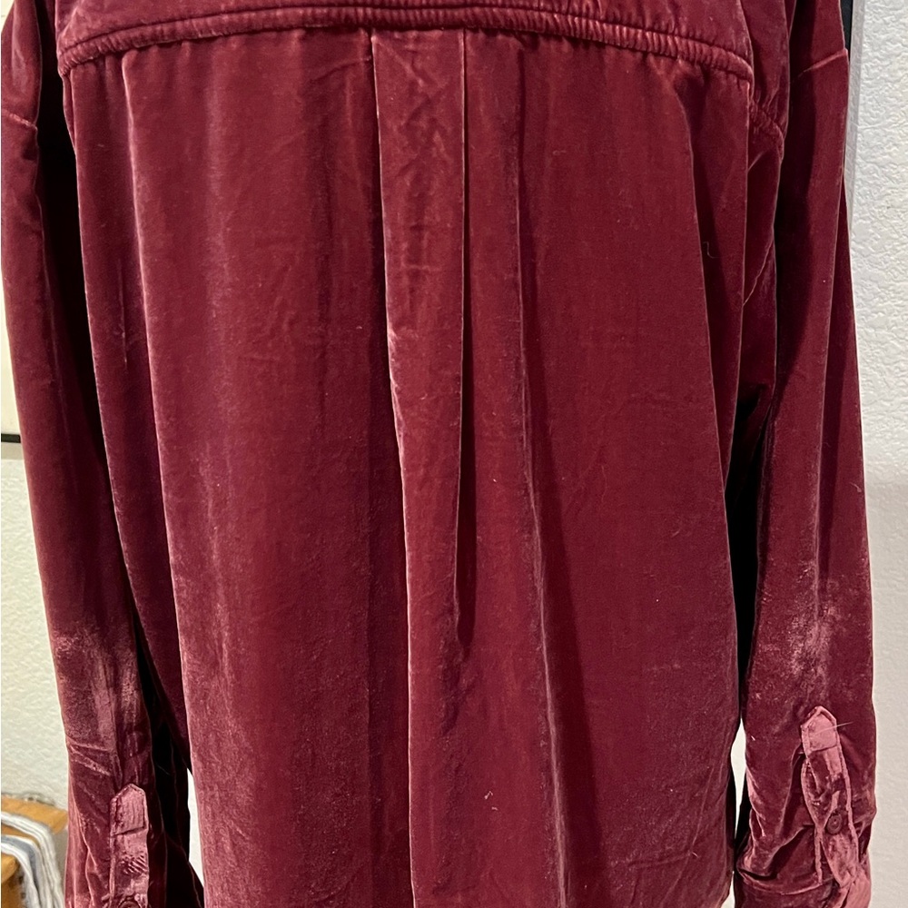 Universal Thread Oversized Velvet Button Down Shi… - image 2